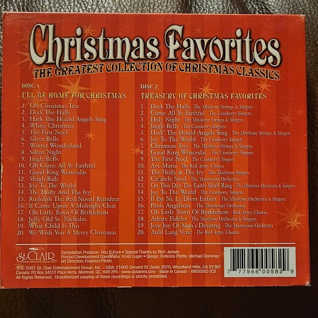 Christmas Favorites - 40 Song Audio CD Set By Various Artists - Thumbnail 2