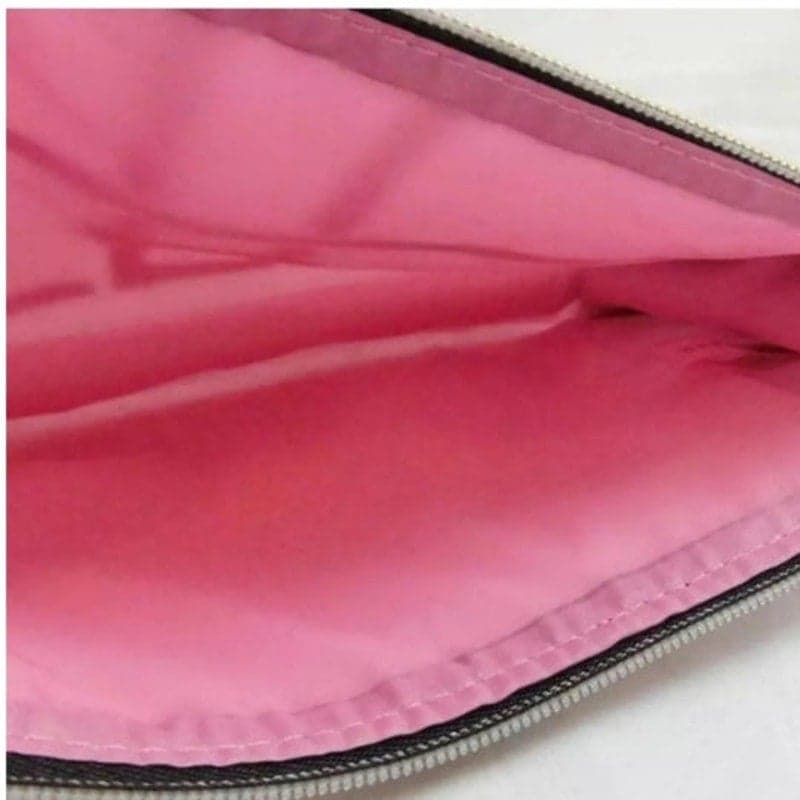 Estee Lauder White Black Cosmetic Bag with Sticker Set - Thumbnail 2