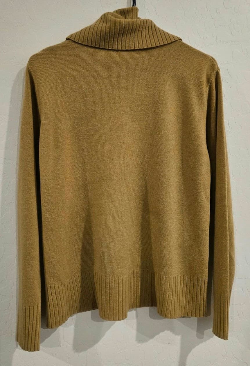 Vintage Cowl Neck Sweater Soft Acrylic - Thumbnail 4