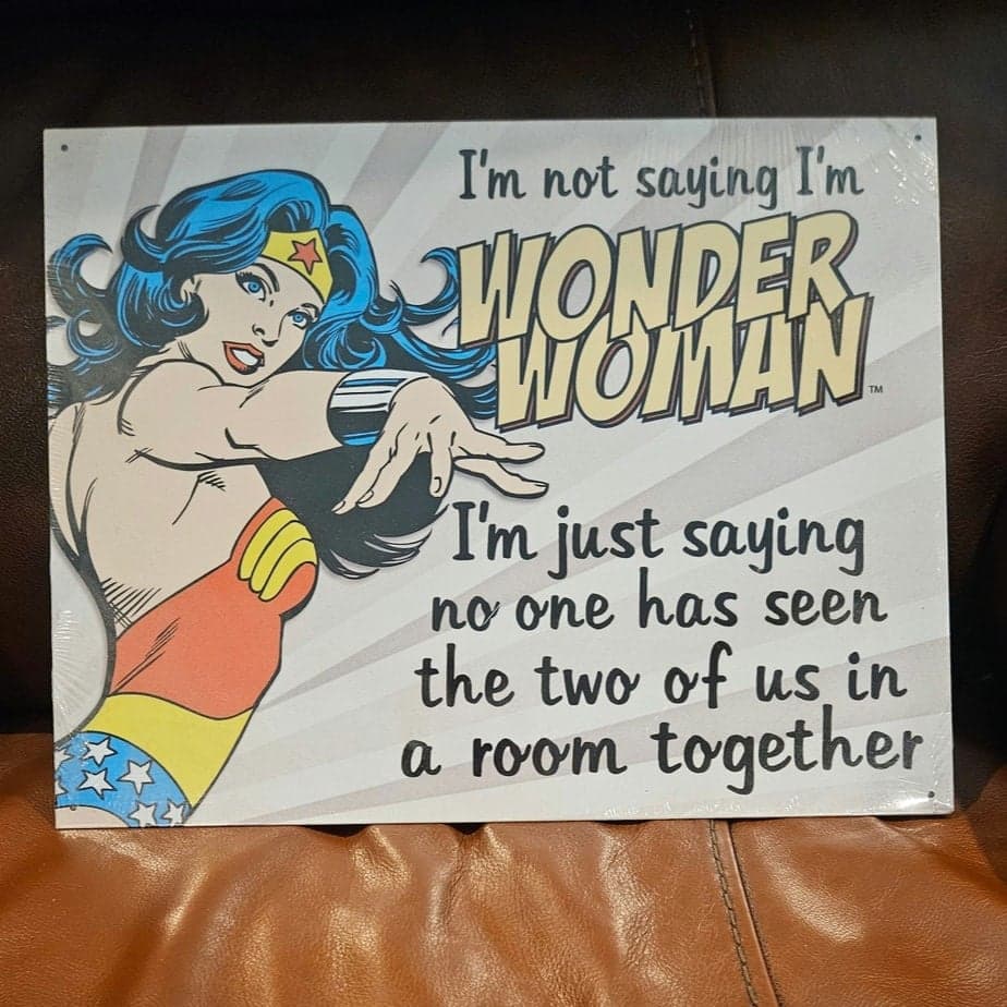 Vintage Style Wonder Woman Sign - Thumbnail 2