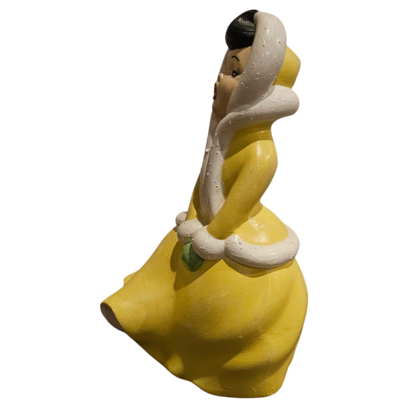 Vintage Atlantic Mold Ceramic Christmas Caroler Hand Painted - Thumbnail 4