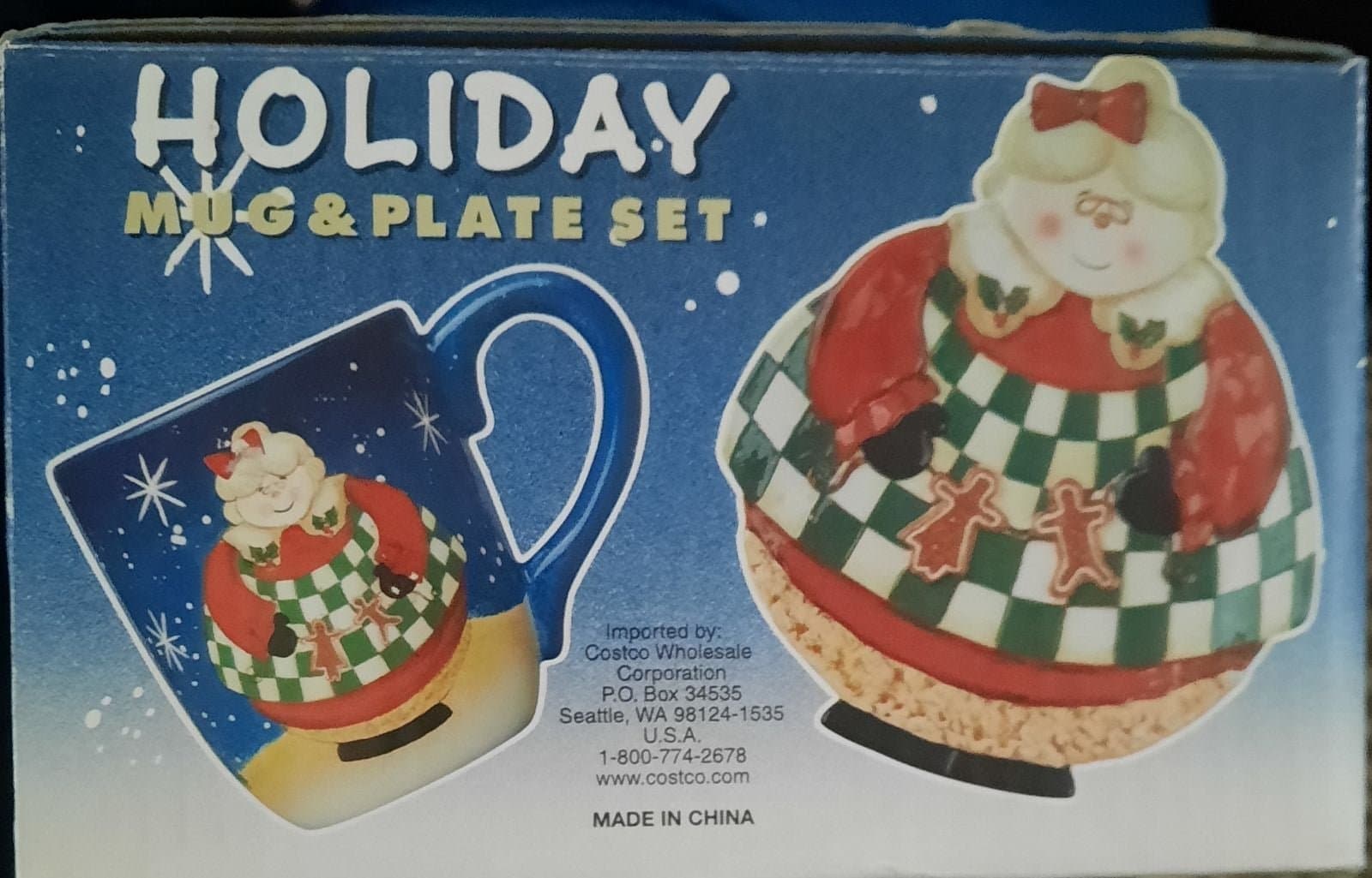 Mrs Claus Holiday Mug and Plate Set - Thumbnail 2
