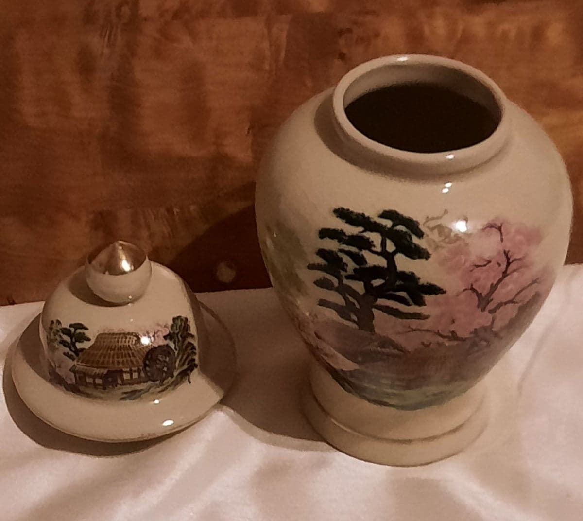 Japanese Ginger Jar with Lid - Thumbnail 4