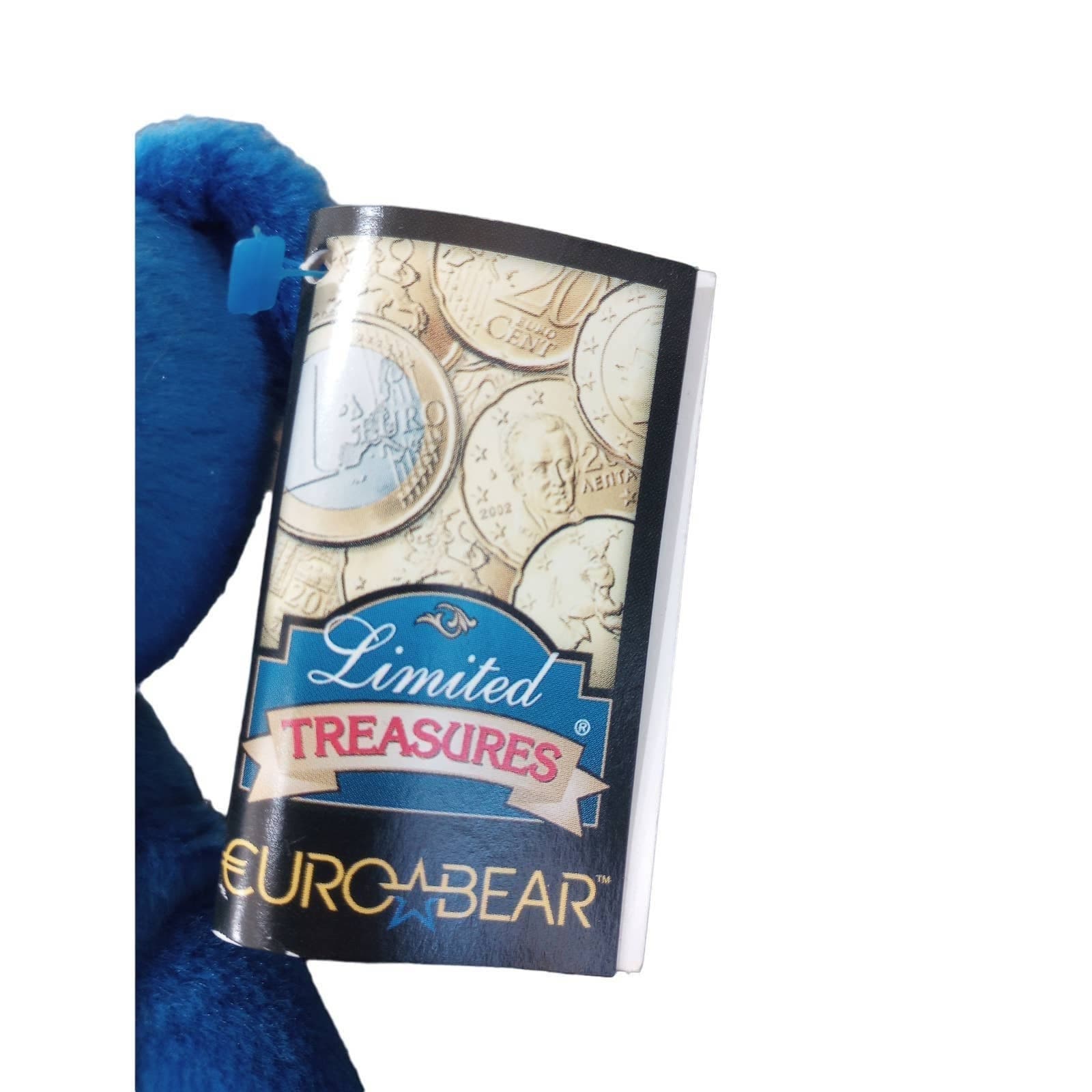 Limited Treasures 1999 Euro Teddy Bear Plush Bean Bag Uncirculated Coin Tagged - Thumbnail 6