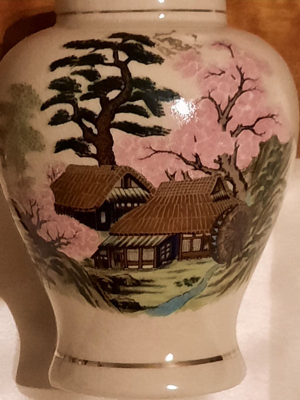 Japanese Ginger Jar with Lid - Thumbnail 3