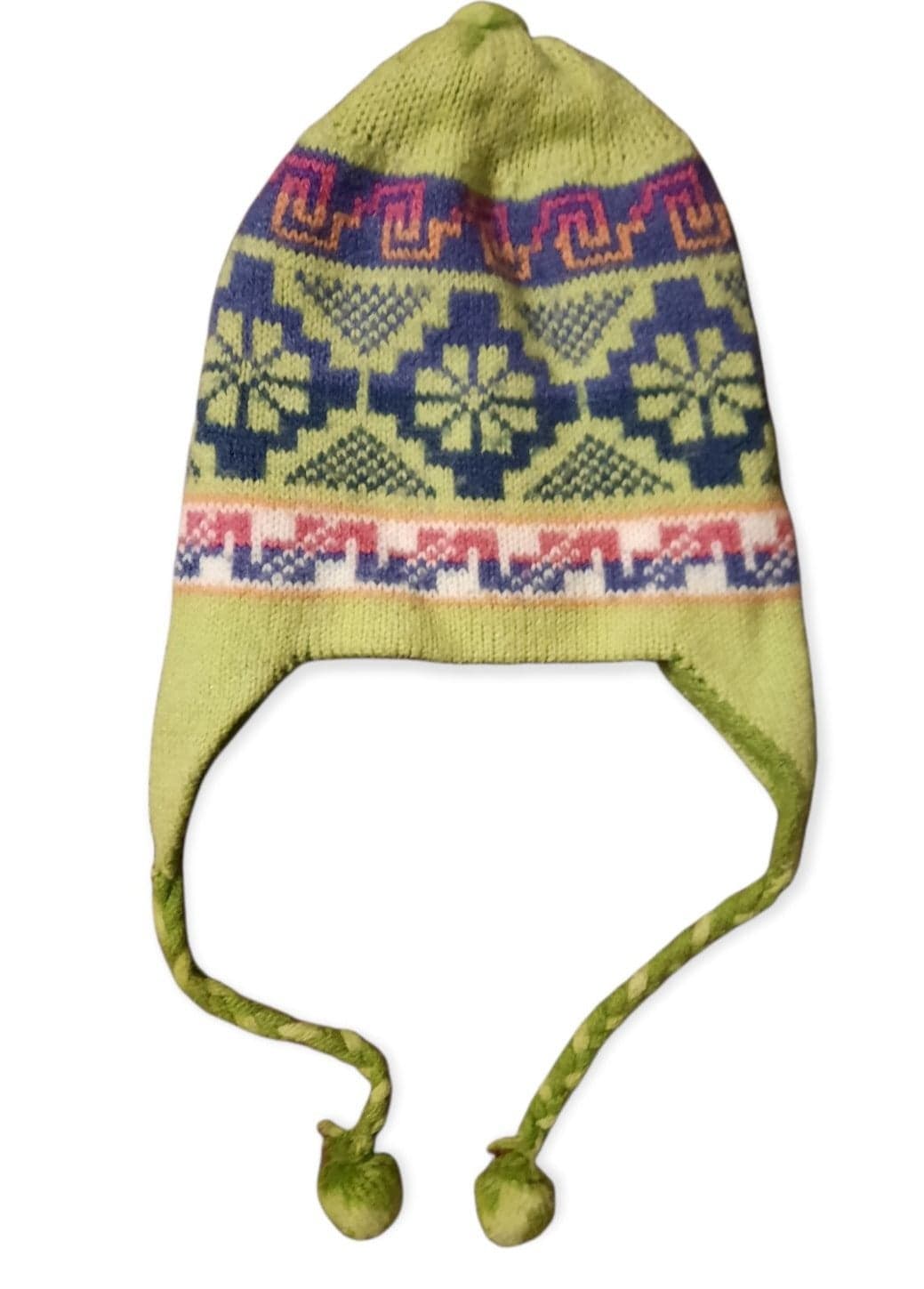 Girls Double-sided Peruvian Winter Hat - Thumbnail 2