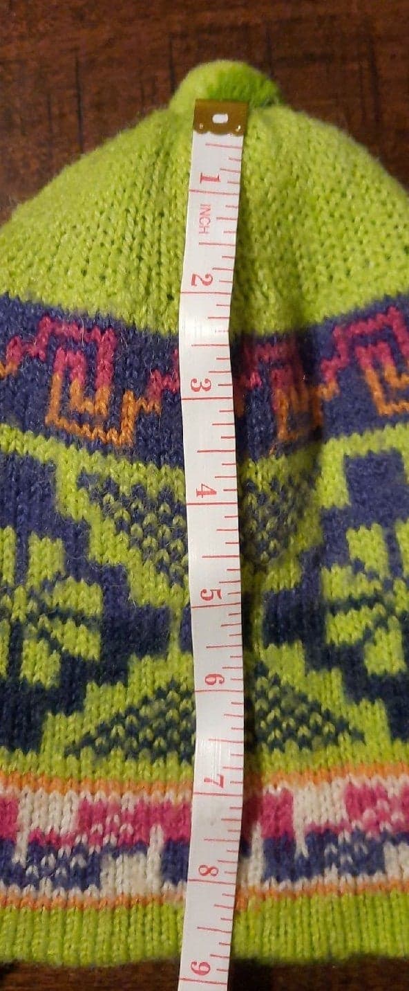 Girls Double-sided Peruvian Winter Hat - Thumbnail 7