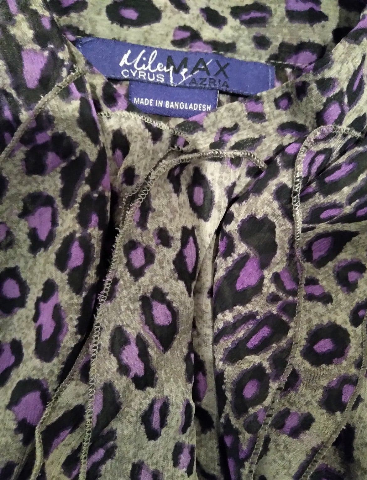 Size Medium Leopard Print Blouse - Thumbnail 3