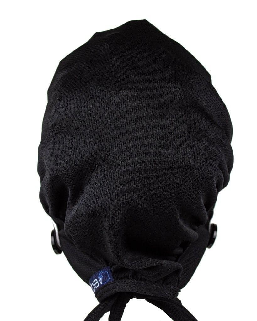 NEW Black Ear Relief Bouffant Cap by Equipe - Thumbnail 2