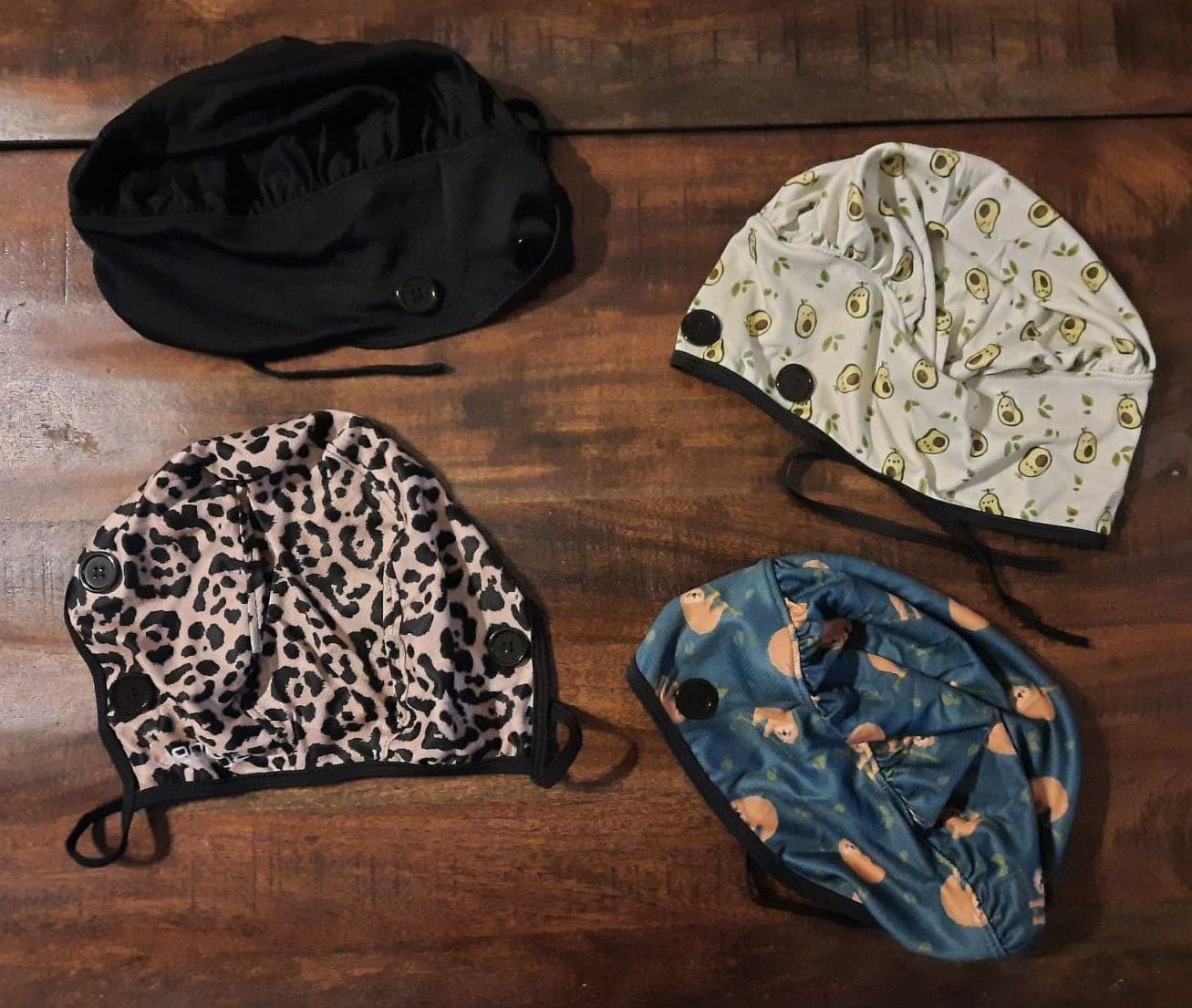 NEW Black Ear Relief Bouffant Cap by Equipe - Thumbnail 6