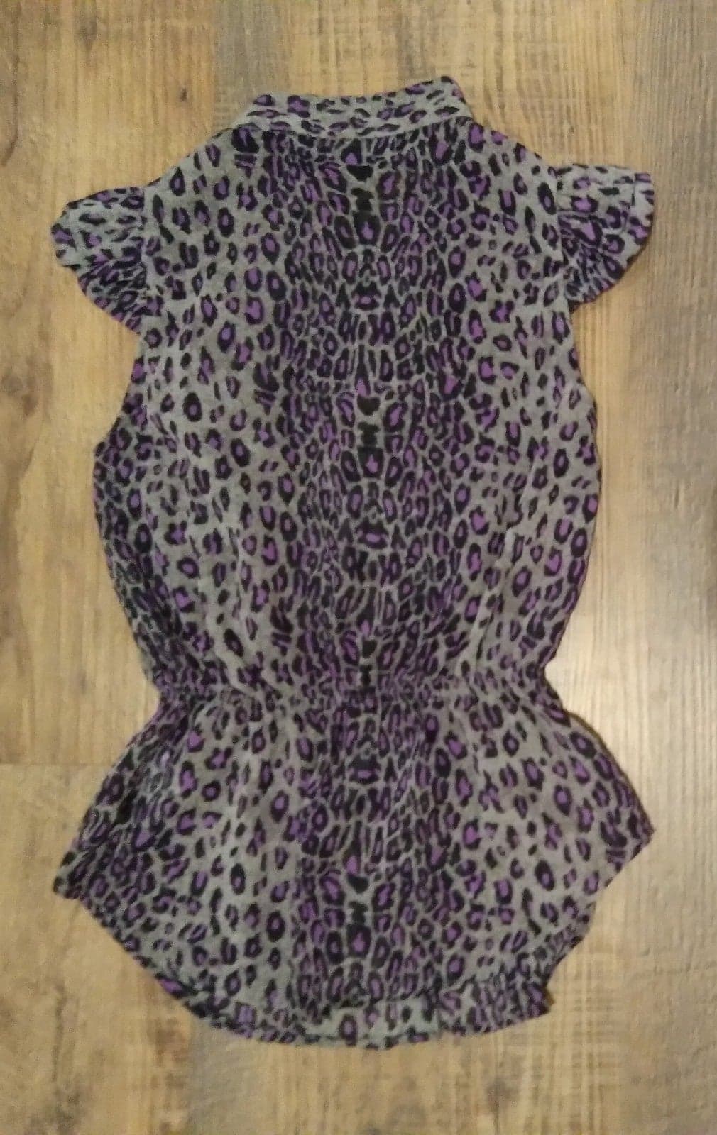 Size Medium Leopard Print Blouse - Thumbnail 5