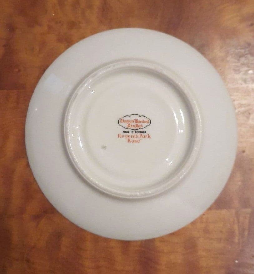 Theodore Haviland Regents Park Rose Saucer - Thumbnail 2