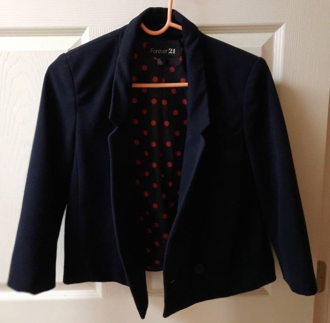 Juniors Navy Blue Blazer - Thumbnail 3