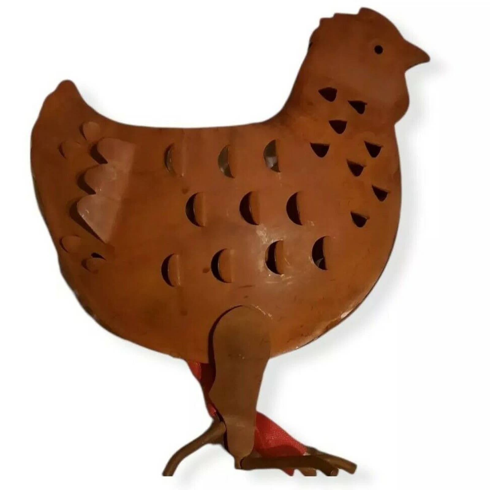 Chicken Rooster Metal Tealight Candle Holder - Thumbnail 2