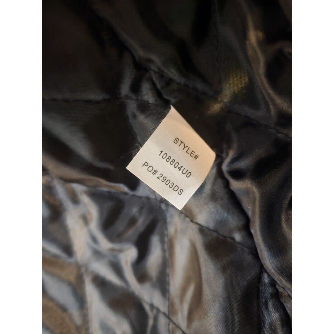 US Polo Black Faux Leather Zip Up Lined Jacket Men's XXL NWOT - Thumbnail 12