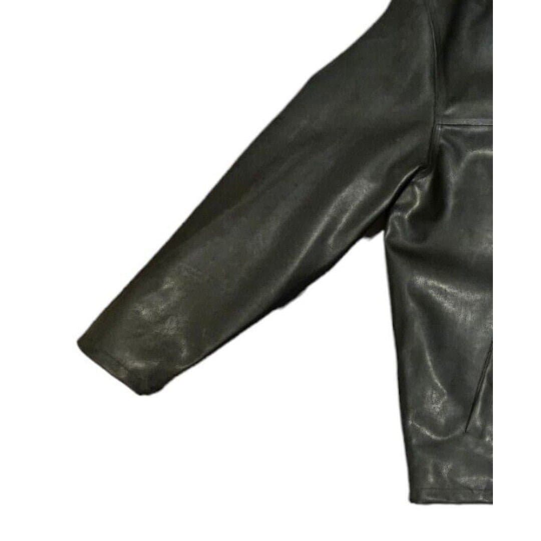 US Polo Black Faux Leather Zip Up Lined Jacket Men's XXL NWOT - Thumbnail 6