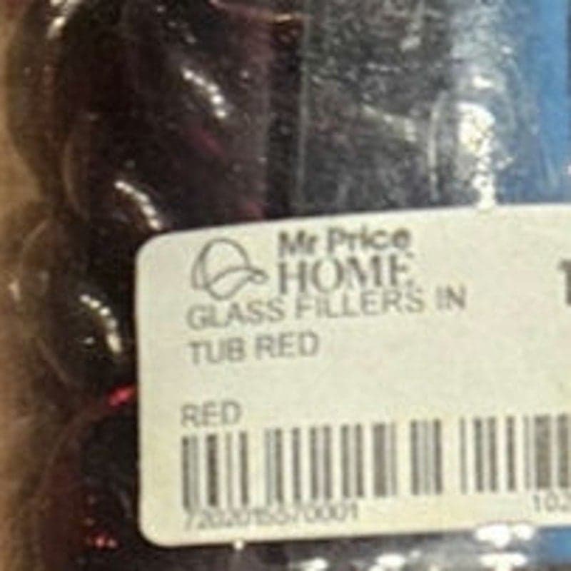 Red Glass Decorative Handmade Beads - Thumbnail 5