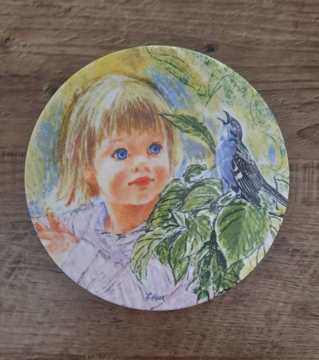 1986 Knowles "Discovery" Frances Hook Legacy Collectors Plate - Thumbnail 2