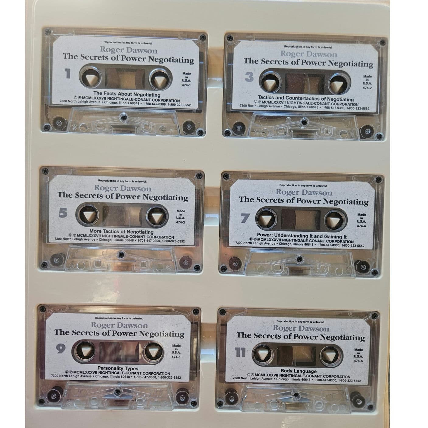 The Secrets of Power Negotiating by Roger Dawson CASSETTE FORMAT VTG - Thumbnail 3
