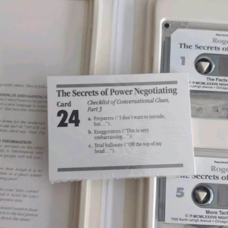 The Secrets of Power Negotiating by Roger Dawson CASSETTE FORMAT VTG - Thumbnail 5