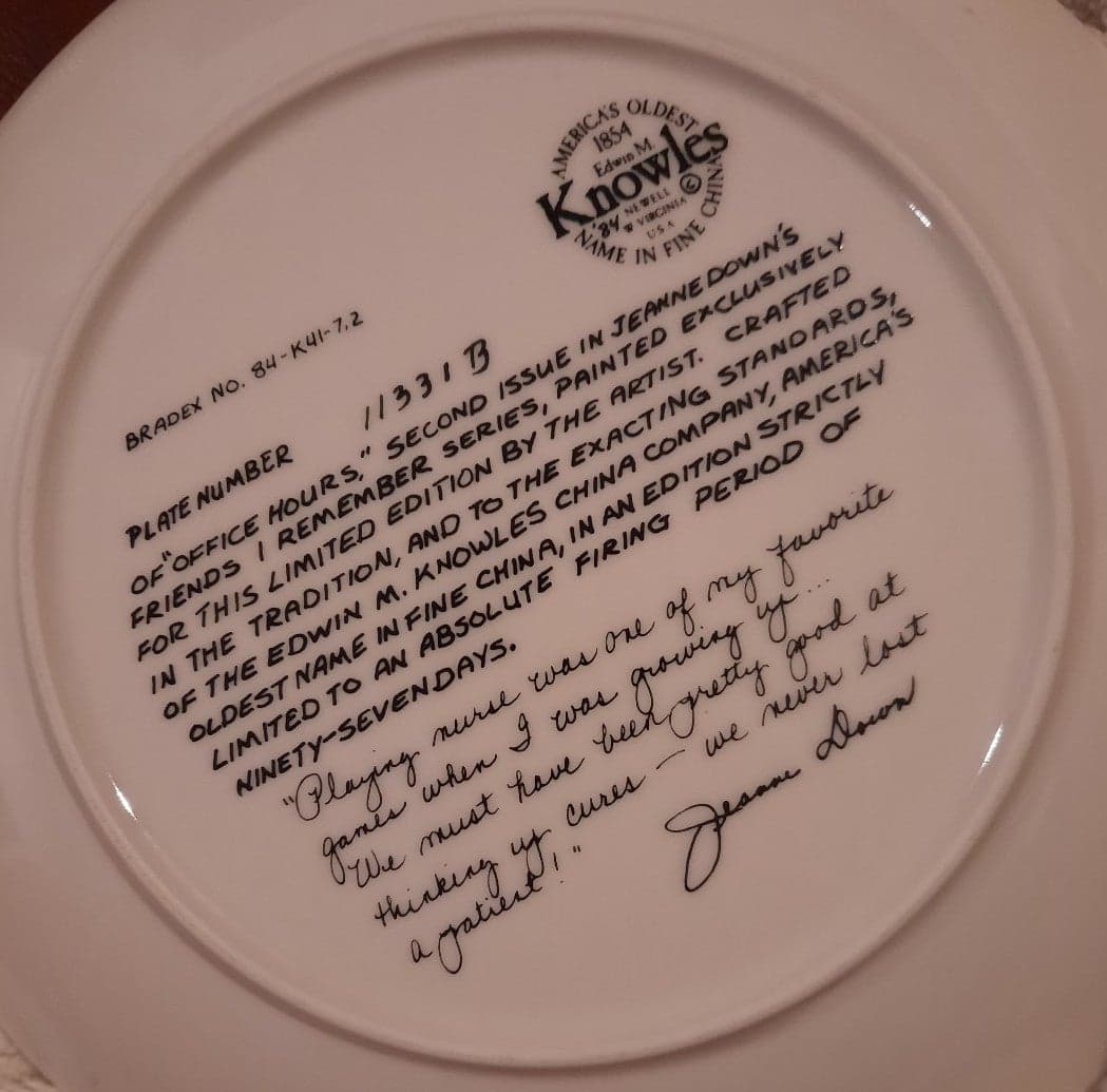 1984 Vintage Collectors Plate - Thumbnail 4