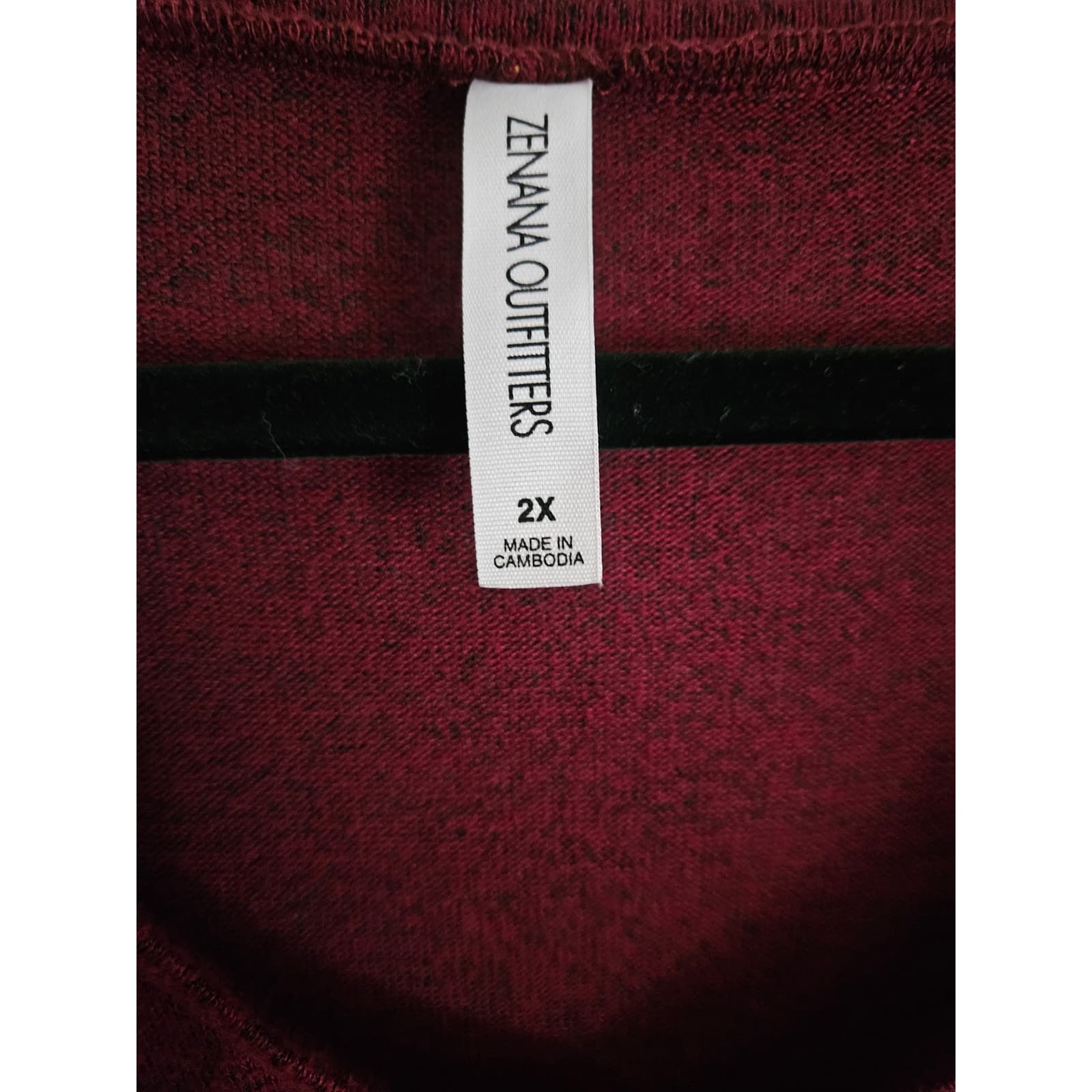 Womens 2X Zenana Outfitters Lightweight Longsleeve Top - Thumbnail 3