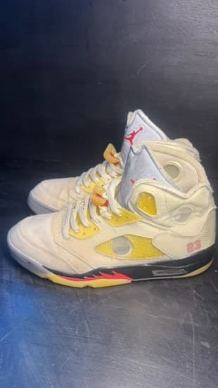 Jordan 5 off white size 12 - Thumbnail 3