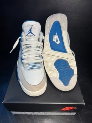 Jordan 4 military blue size 11 - Thumbnail 5