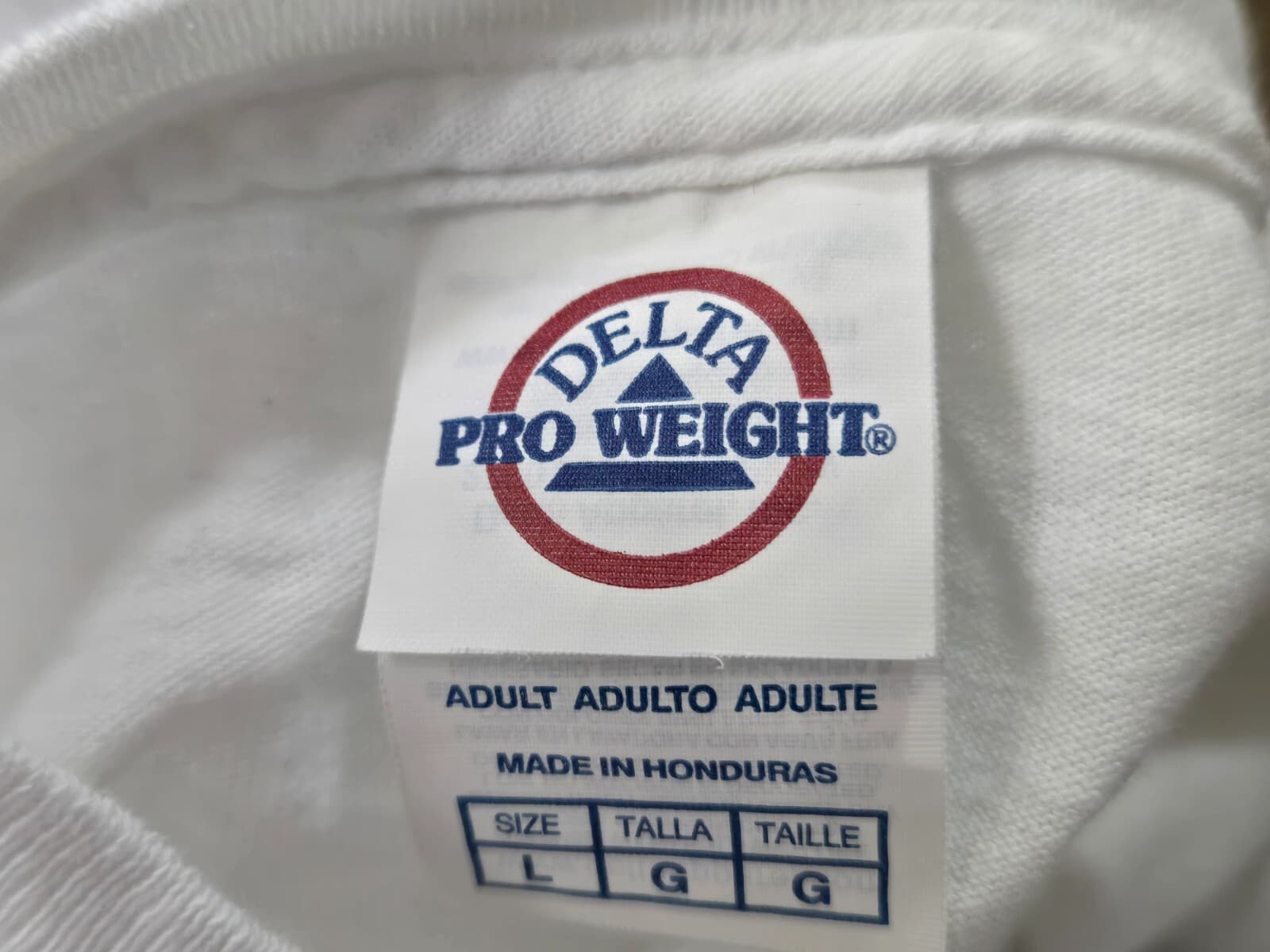 Georgia Football T Shirt Adult L White Delta Pro Weight Allstate Promo - Thumbnail 2