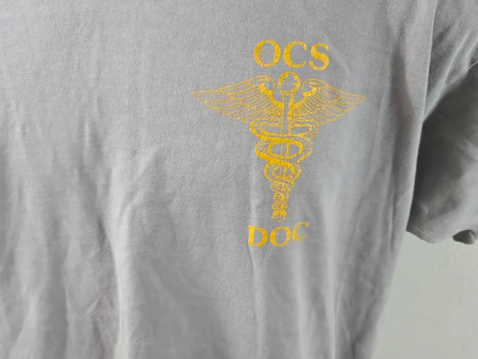 Fruit Of The Loom Heavy Vintage OCS DOC Branch Medical Clinic Size L Gray - Thumbnail 3