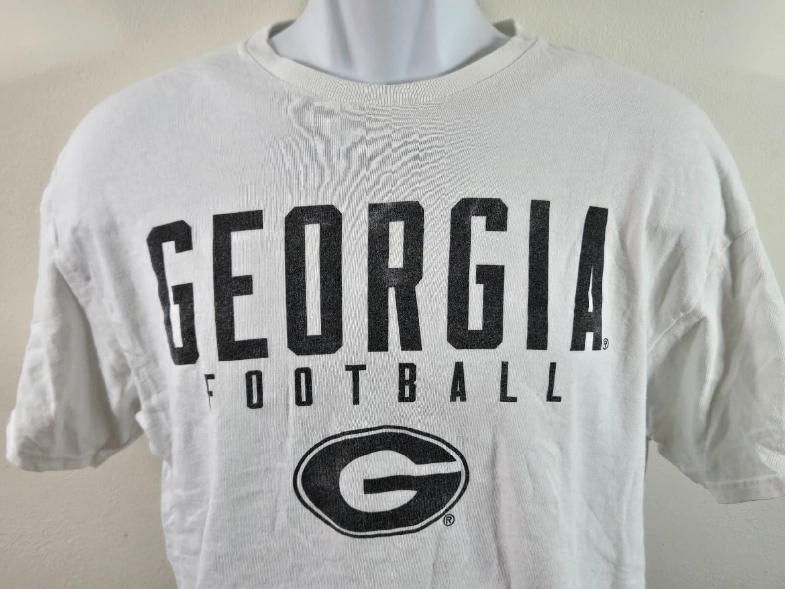 Georgia Football T Shirt Adult L White Delta Pro Weight Allstate Promo - Thumbnail 4