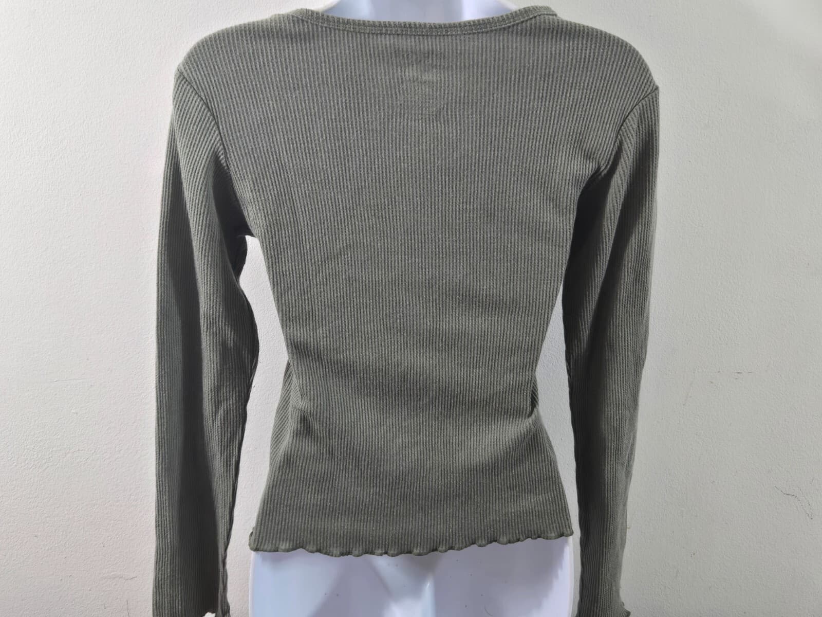 Pink Floyd Womans Top XS Green Cotton The Dark Side Of The Moon Thermal Shirt - Thumbnail 2