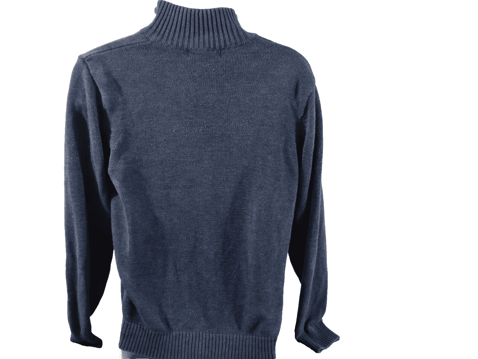 U.S. Polo Assn. Mens Blue/Gray Big Pony 1/4 Zip L/S Embroidered Sweater Med - Thumbnail 5