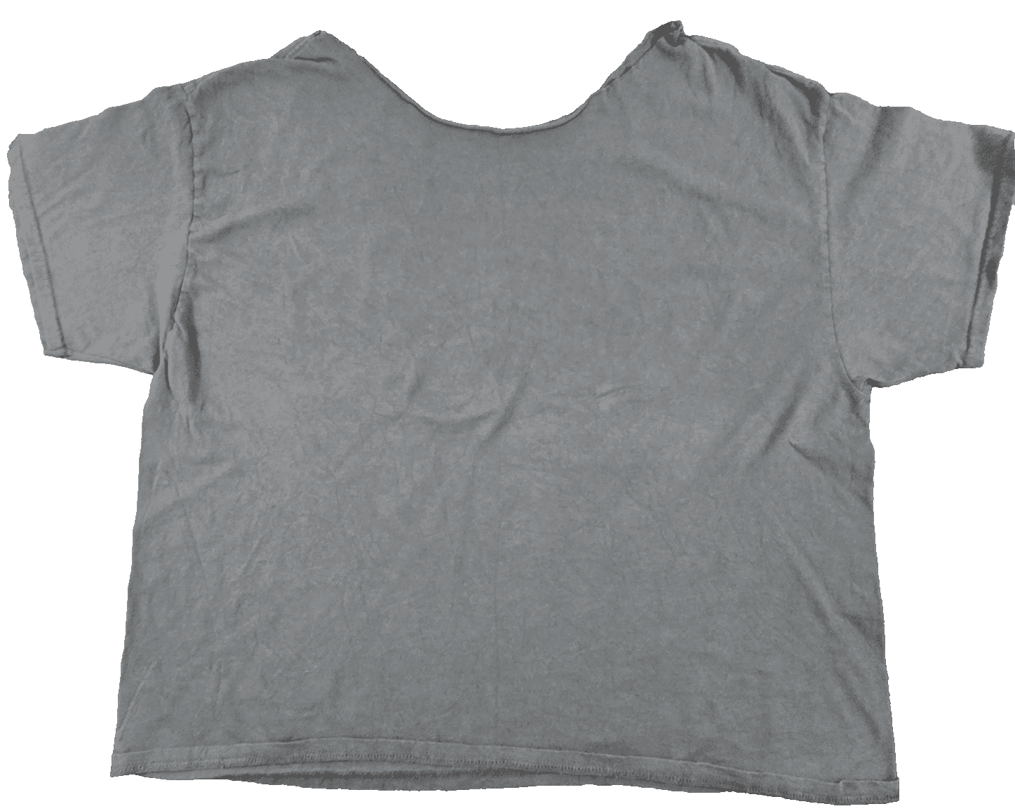 Nirvana Smiley Face Gray Short Sleeved Vintage 90's Cut Tag See Measure Faded - Thumbnail 3