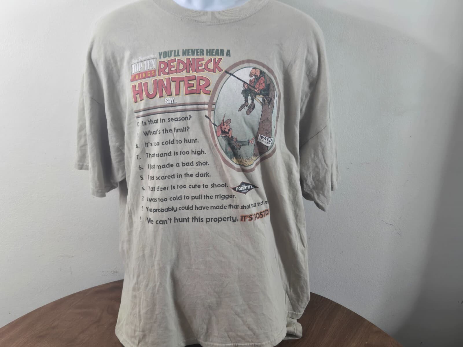 Jeff Foxworthy Top Ten Things You'll Never Hear A Redneck Hunter Say Size XXL - Thumbnail 2