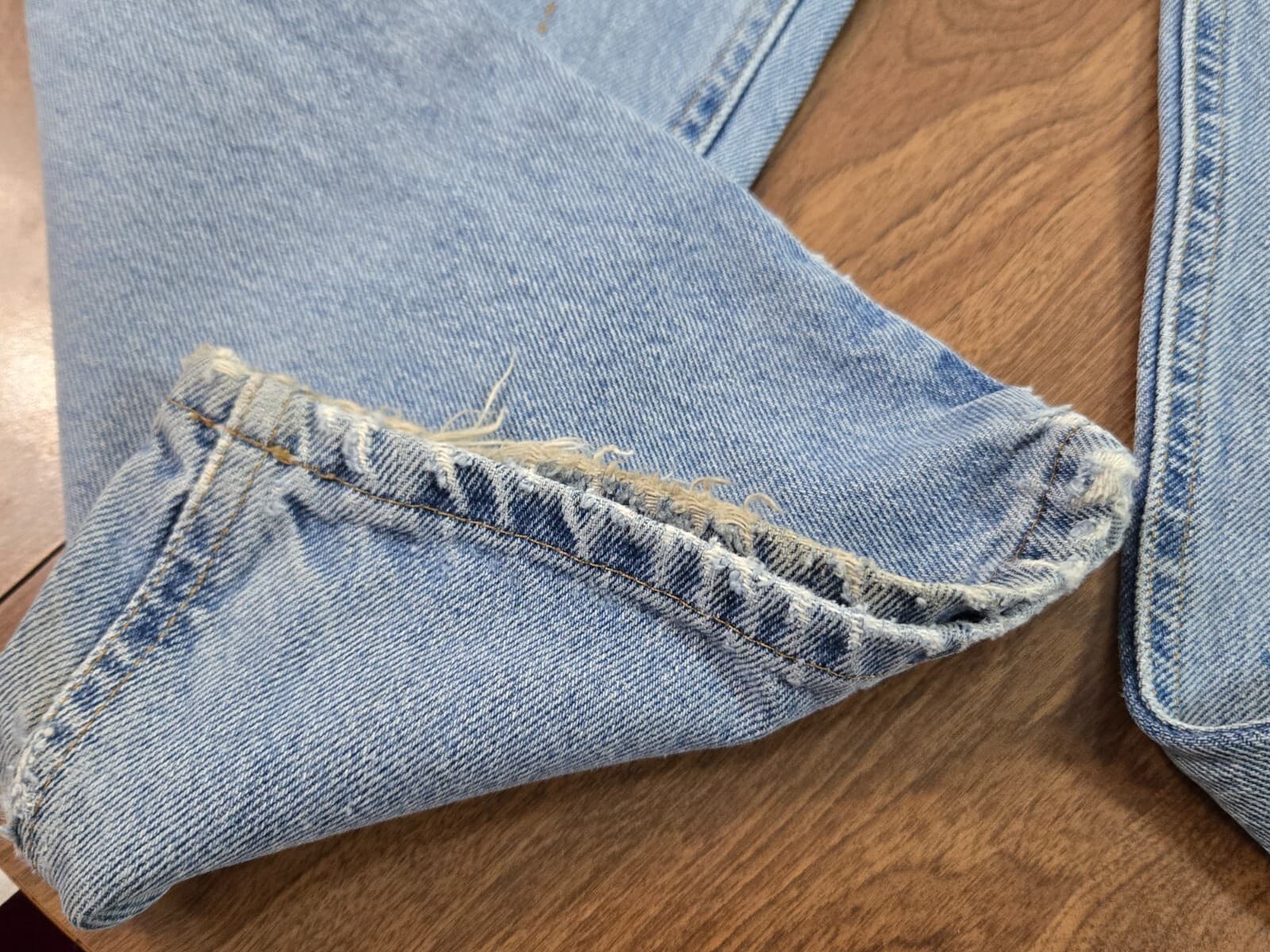 Carhartt Jeans Mens 40x32 Relaxed Fit Blue Denim Cotton Work Distressed - Thumbnail 10