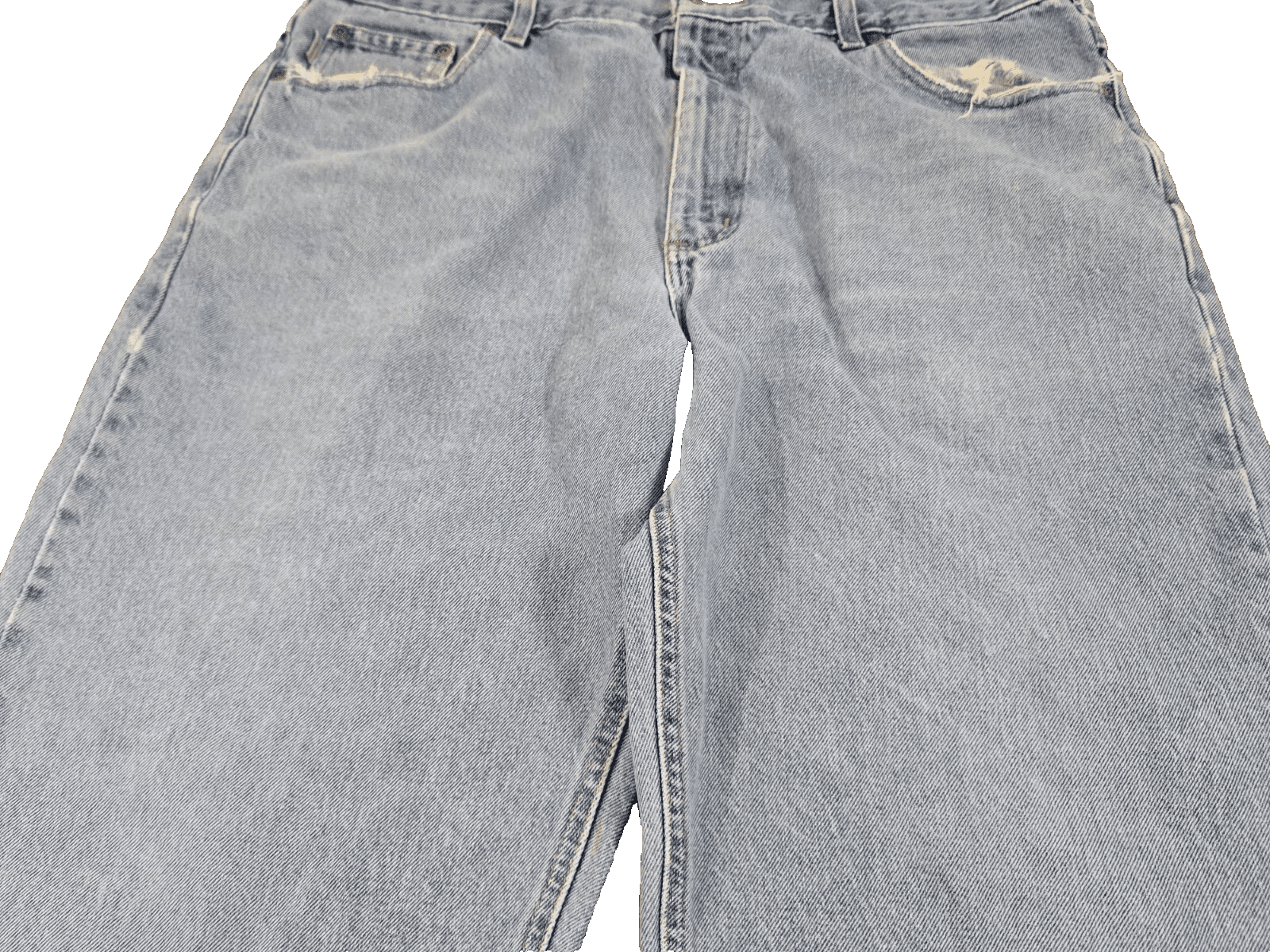 Carhartt Jeans Mens 40x32 Relaxed Fit Blue Denim Cotton Work Distressed - Thumbnail 2