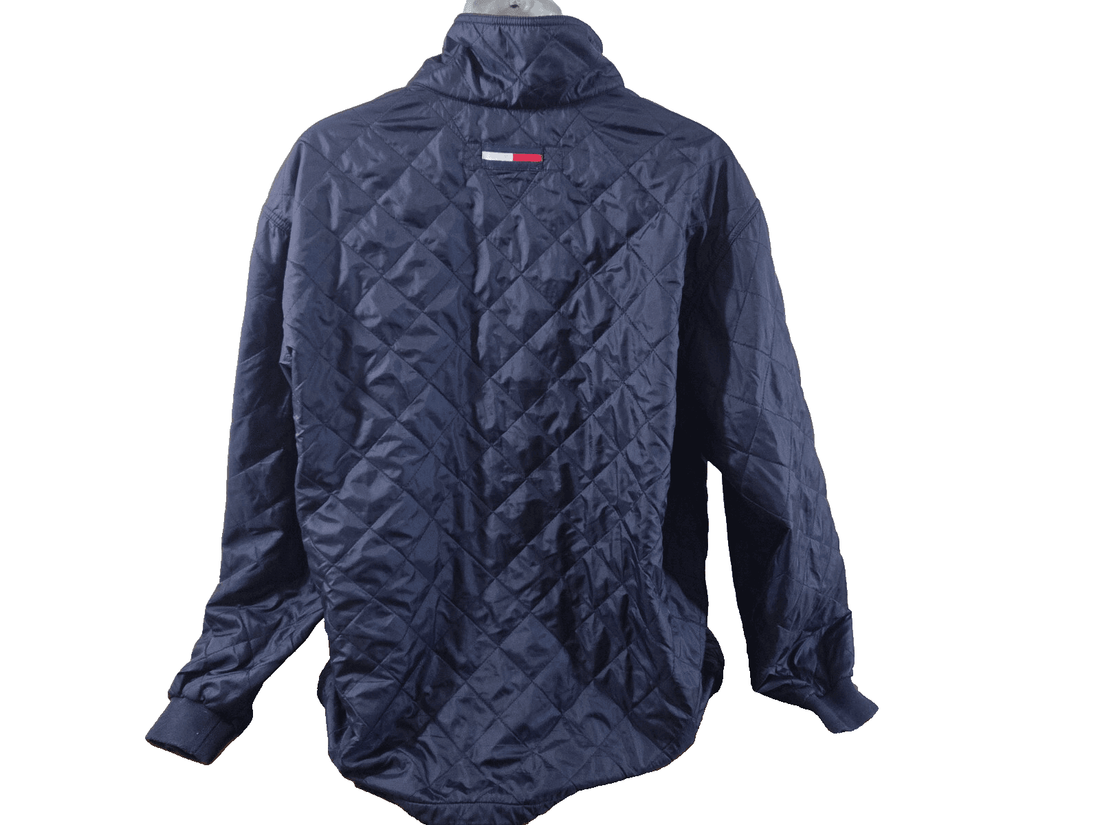 Tommy Hilfiger Quilted 1/4 Zip Jacket Fleeced Lined Size Large Pockets - Thumbnail 3