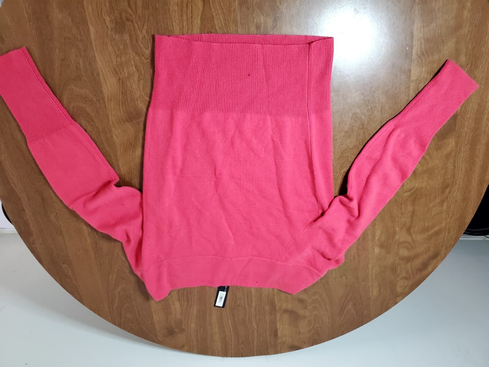 The Limited Women's Pink Boat Neck Sweater Pullover Size Large Cashmere - Thumbnail 5