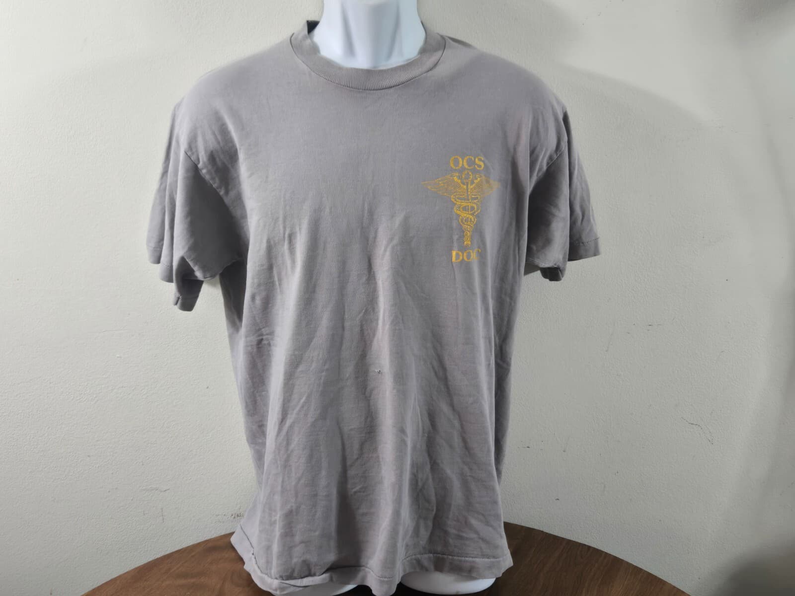 Fruit Of The Loom Heavy Vintage OCS DOC Branch Medical Clinic Size L Gray - Thumbnail 7