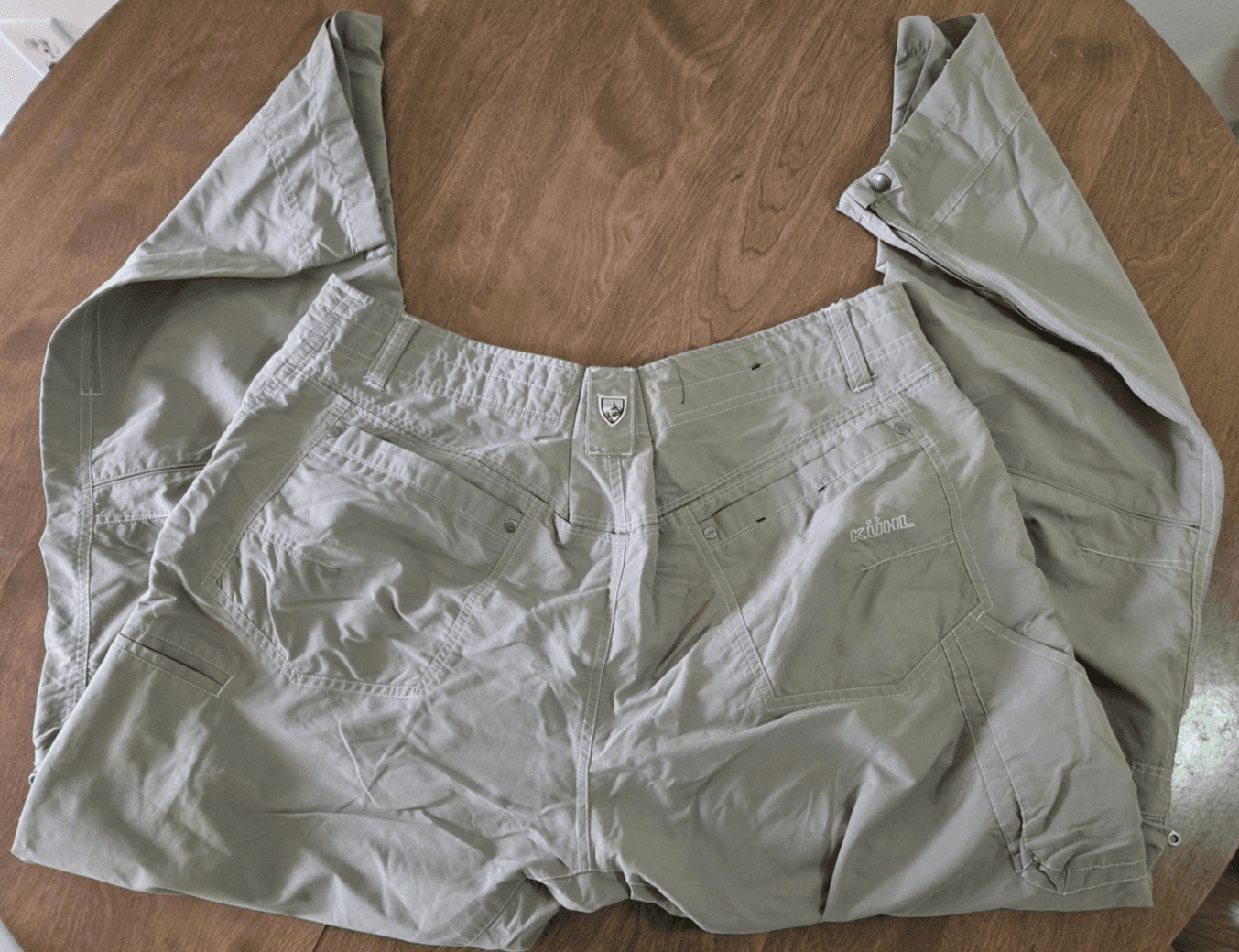 Kuhl Liberator Convertible Mens Pants Size 40 X 32 Sage Green Zip Off - Thumbnail 5