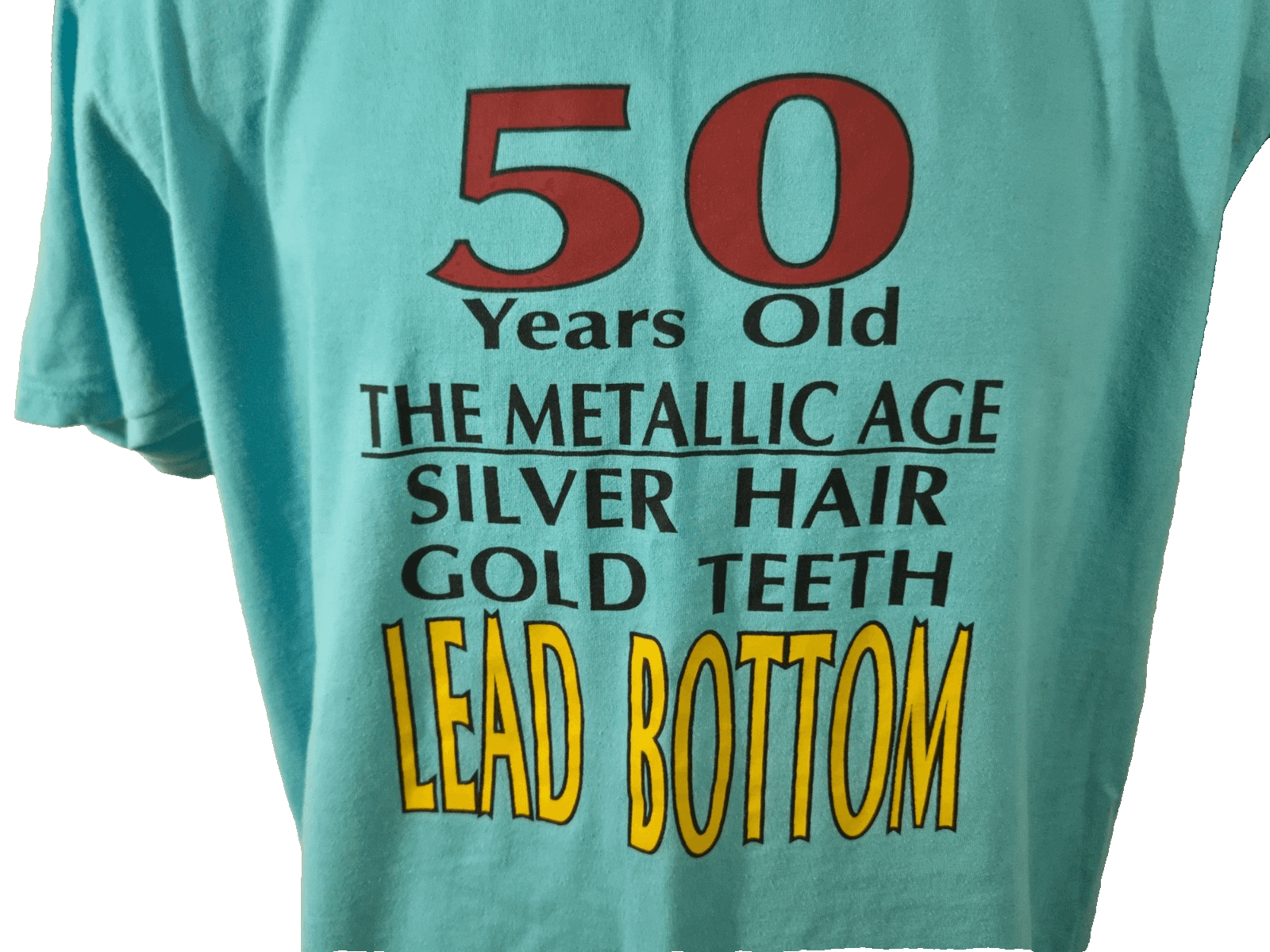Sunbelt Graphic Tee Shirt Size L Blue 50 Years Old Vintage - Thumbnail 5