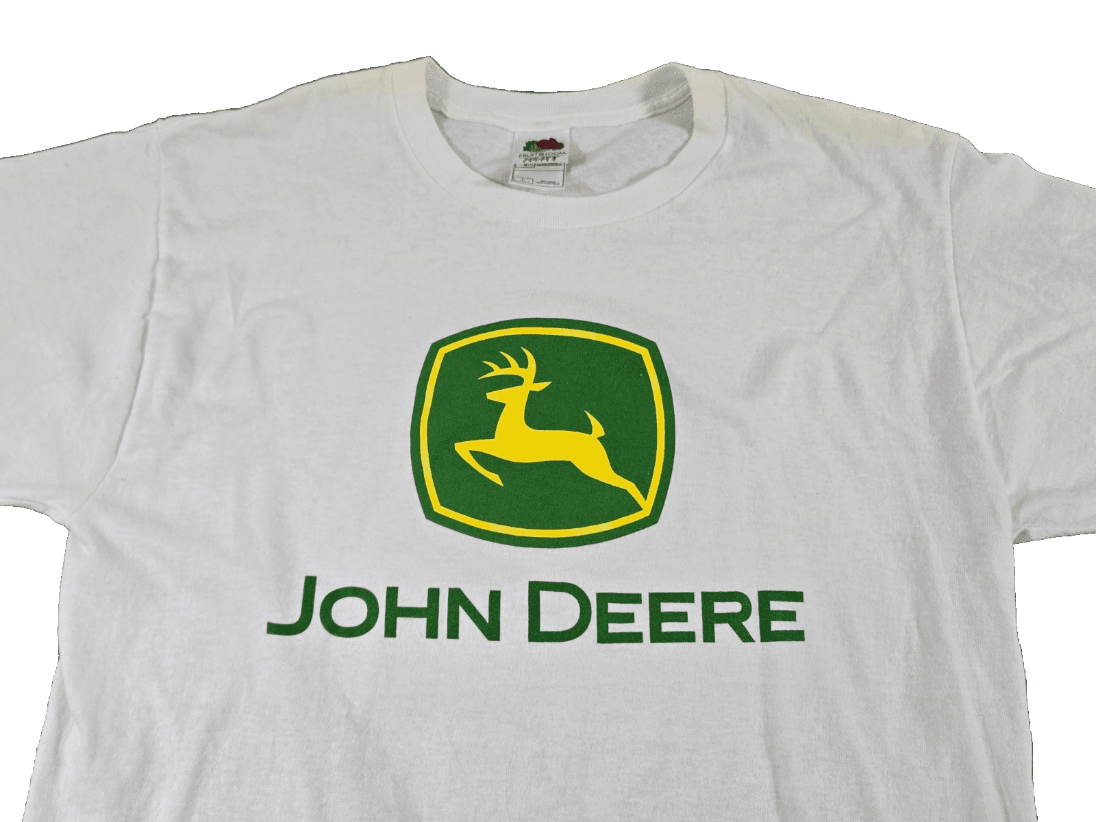 John Deere Fruit Of The Loom Heavy Cotton Tee Shirt Size Large Graphic - Thumbnail 3