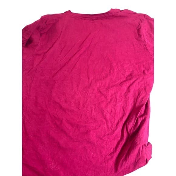 Hard Rock Hotel Biloxi Women's XL Pink Graphic T Shirt Wings Heart Rhinestones - Thumbnail 2