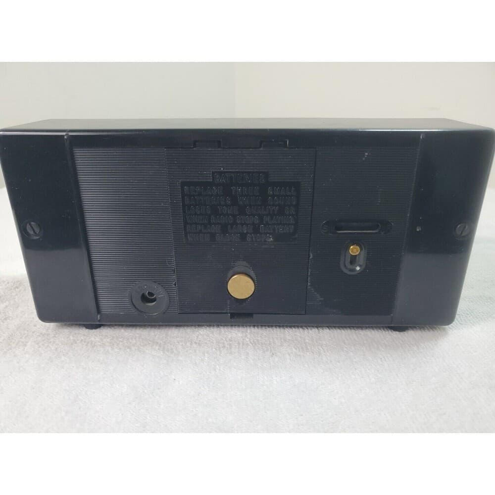 GE Model CT-455A AM Radio With Alarm Cream And Black 1960's Vintage - Thumbnail 6