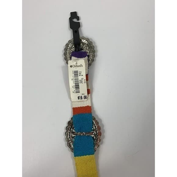 Dillard's Vintage Boho Multicolor With Silver Belt One Size 45" - Thumbnail 3