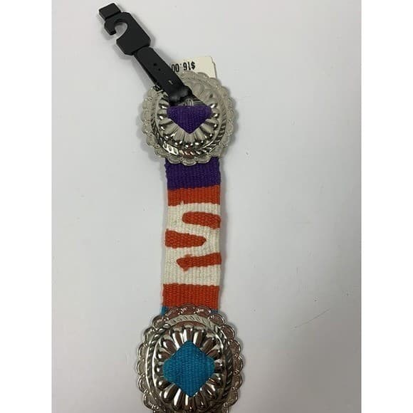 Dillard's Vintage Boho Multicolor With Silver Belt One Size 45" - Thumbnail 4