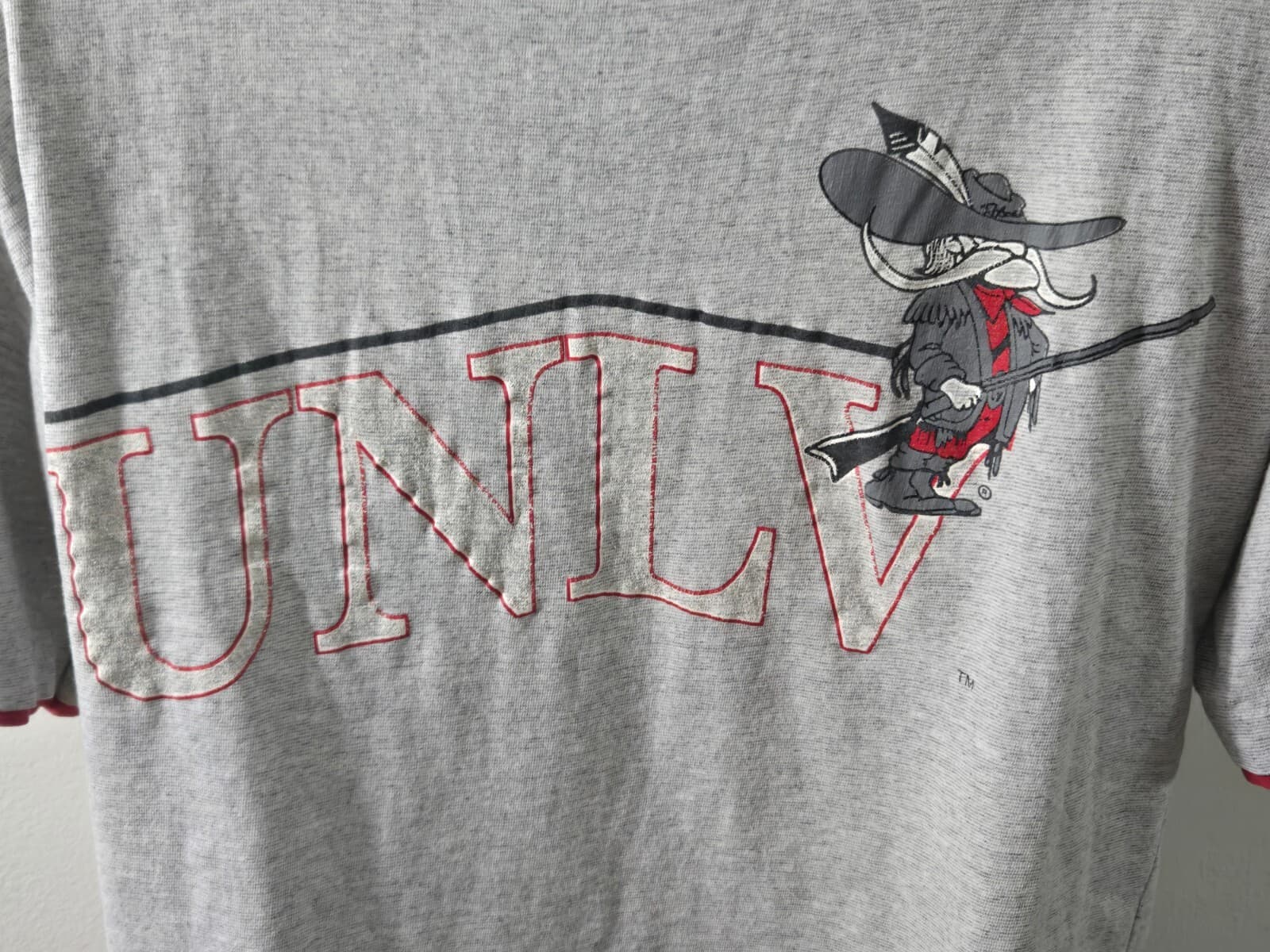 UNLV Runnin REBELS The GAME Jersey Sewn Lettering Vintage 90's Baseball Large - Thumbnail 7
