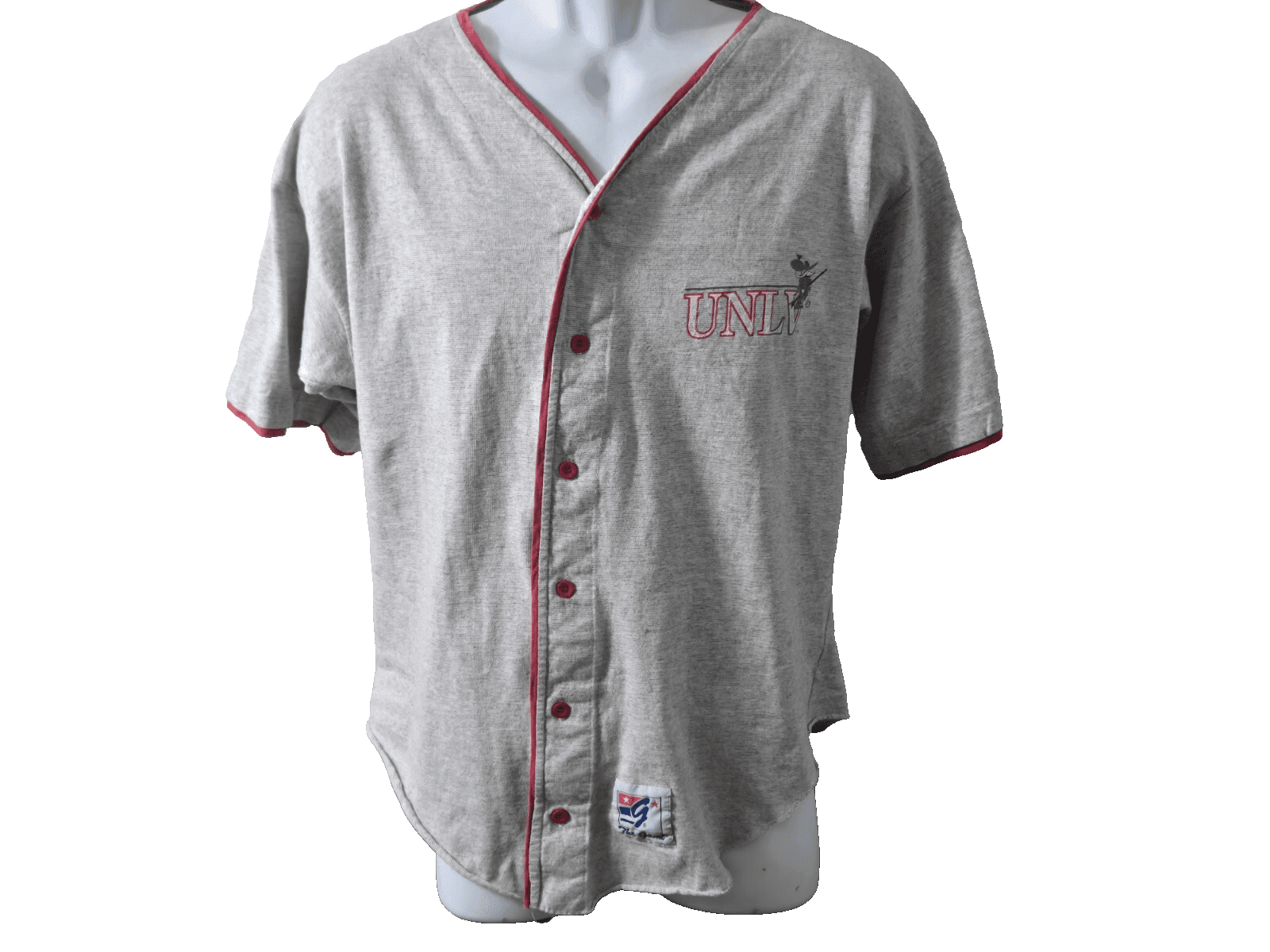 UNLV Runnin REBELS The GAME Jersey Sewn Lettering Vintage 90's Baseball Large - Thumbnail 8