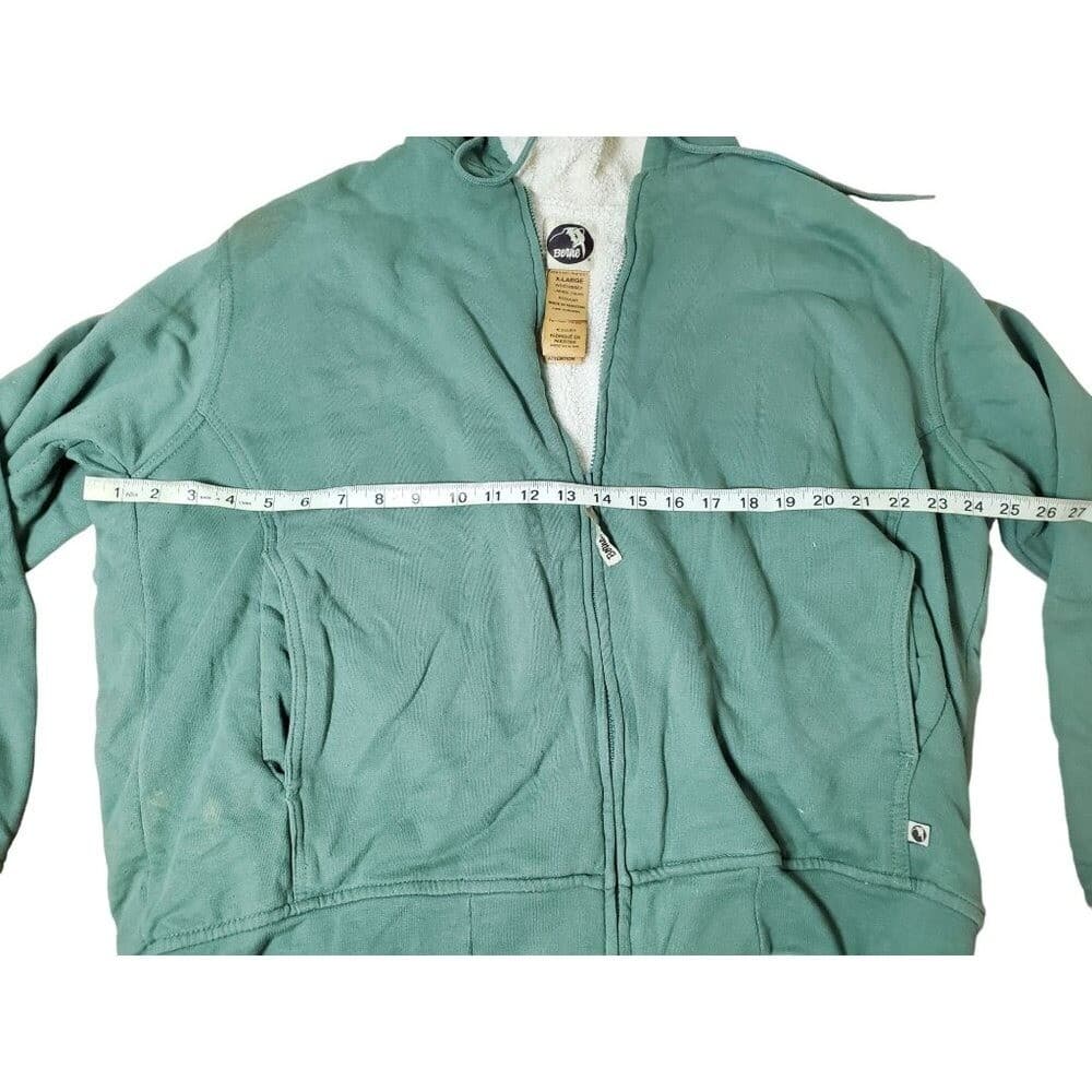 Berne Ladies X-Large Green Sherpa-Lined Zip-Up Hoodie - Thumbnail 6